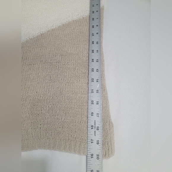 Pure Jill by J.Jill Women's Size Large Cream Multi Color Long Sleeve Sweater - Picture 10 of 12